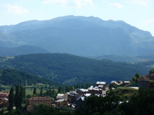 Laspaúles y el macizo del Turbón desde el mirador de Suils