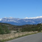 Carretera paisajistica cerca de Bárcabo (Huesca)